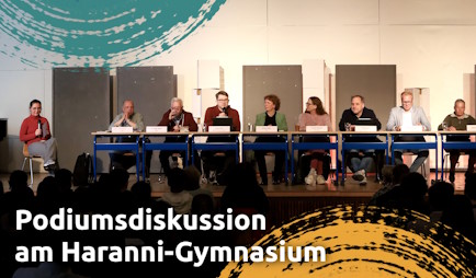 Podiusmiskussion mit Herner Politiker_innen am Haranni-Gymnasium